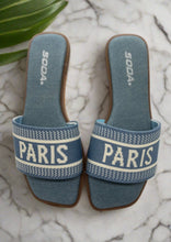 Load image into Gallery viewer, Paris Blue Flats
