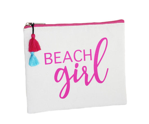 Beach Girl canvas pouch