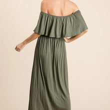 Load image into Gallery viewer, Julliana Rayon Jersey Off the Shoulder Maxi Dress
