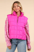 Load image into Gallery viewer, Bright Pink Puffer Padded Vest
