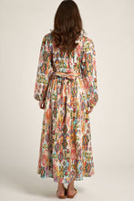 Load image into Gallery viewer, Long Sleeve Open Waist Printed Maxi Dress
