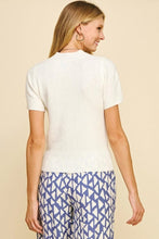 Load image into Gallery viewer, Soft Yarn Short Sleeve Sweater Top
