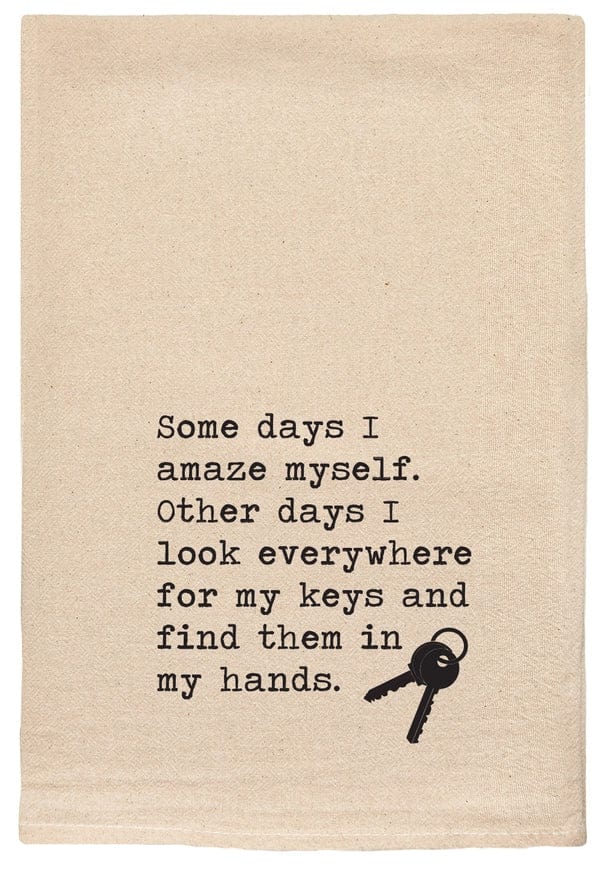 I Amaze Myself With Keys In Hand Kitchen Towels