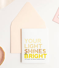 Load image into Gallery viewer, Summer Light Shines Bright Sweet Friendship Greeting Card
