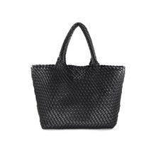 Load image into Gallery viewer, Black Woven Tote
