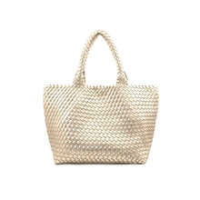 Load image into Gallery viewer, Champagne Woven Tote
