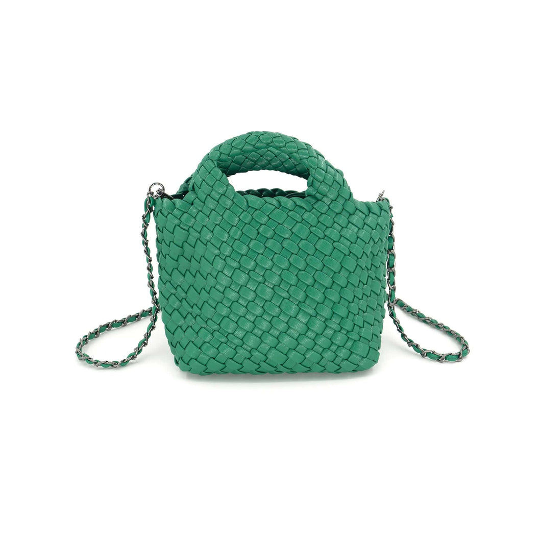 Emerald Braided Mini Bag