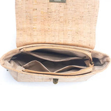 Load image into Gallery viewer, Natural Cork Ladies Crossbody Bag Leaves Flap
