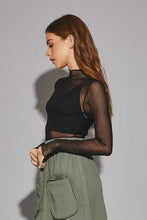 Load image into Gallery viewer, Black Mesh Bodysuit
