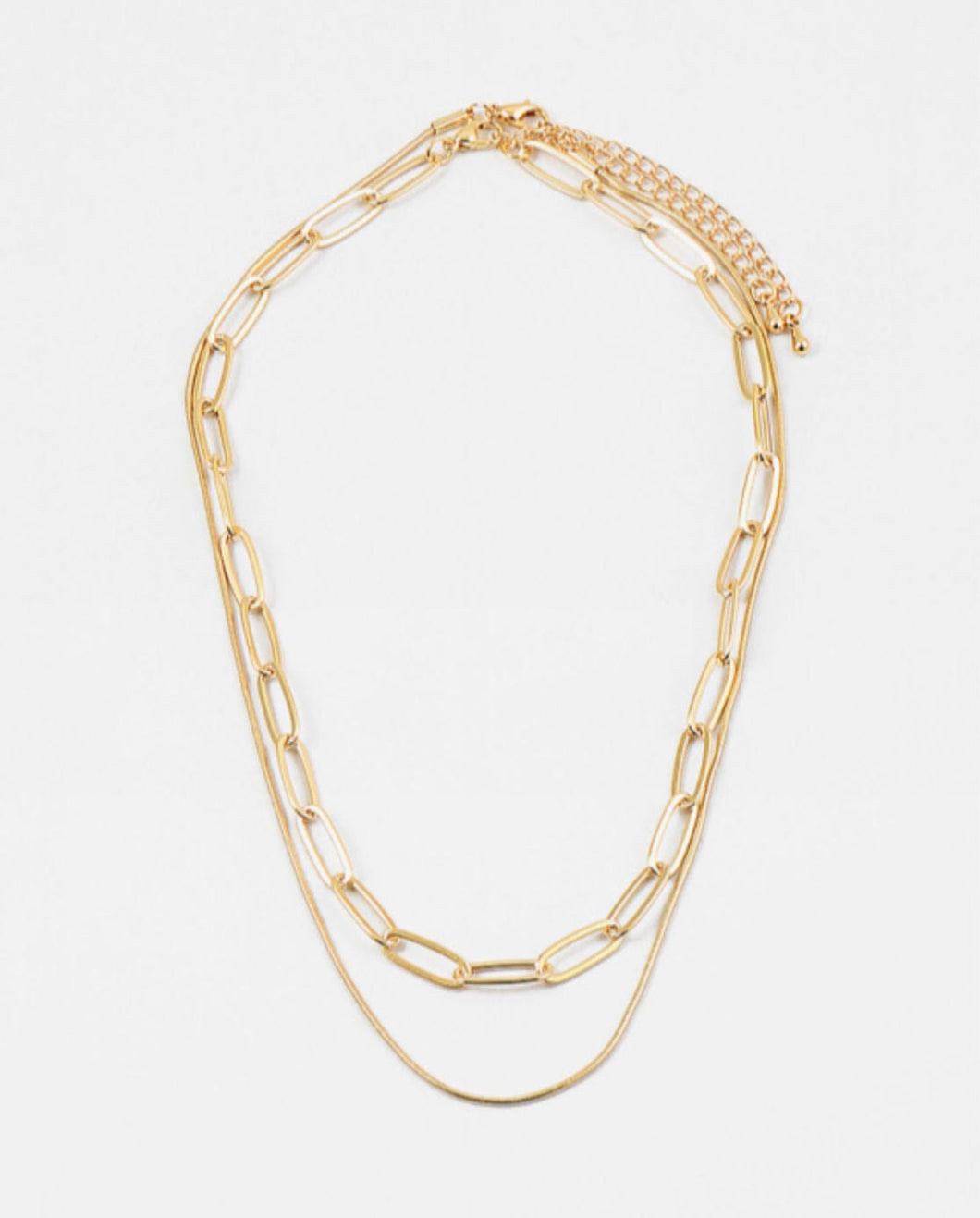 Double Chains Gold Necklace