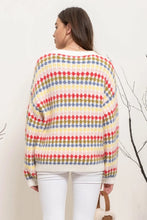 Load image into Gallery viewer, Multicolor Boyfriend Knit Sweater
