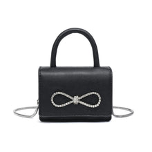 Load image into Gallery viewer, Accent Bow Mini Black Bag

