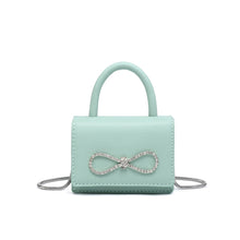 Load image into Gallery viewer, Accent Bow Mini Mint Green Bag
