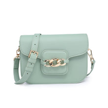 Load image into Gallery viewer, Chain Accent Mint Green Crossbody

