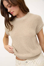 Load image into Gallery viewer, Sheer Knit Crew Neck Sweater Top
