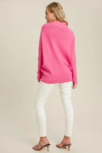 Load image into Gallery viewer, Barbie Pink Dolman Style Sweater
