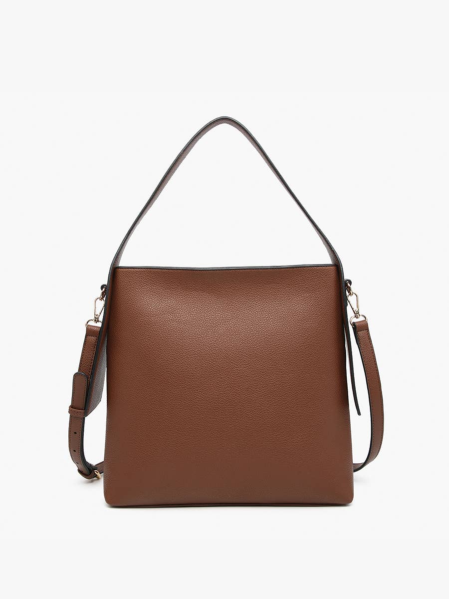 Classic Brown Hobo With Long Strap