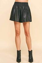 Load image into Gallery viewer, High Waist Vegan Leather Shorts
