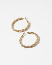 Load image into Gallery viewer, Braided Gold Hoop Earrings
