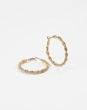 Load image into Gallery viewer, Braided Gold Hoop Earrings
