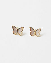 Load image into Gallery viewer, Gold Dipped Butterfly Earrings
