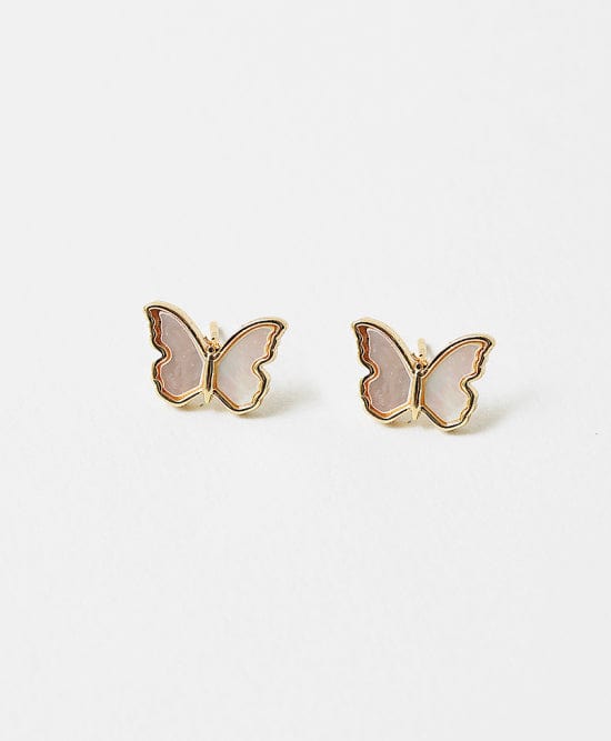 Gold Dipped Butterfly Earrings
