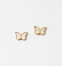 Load image into Gallery viewer, Gold Dipped Butterfly Earrings
