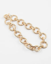 Load image into Gallery viewer, Textured Circle Statement Necklace
