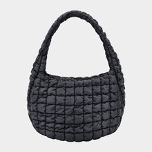 Load image into Gallery viewer, Dark Gray Padded Quilted Oversized Tote
