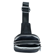 Load image into Gallery viewer, Black Nylon Crossbody Fanny Pack
