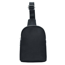 Load image into Gallery viewer, Black Nylon Crossbody Fanny Pack
