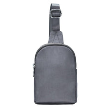 Load image into Gallery viewer, Gray Nylon Crossbody Fanny Pack
