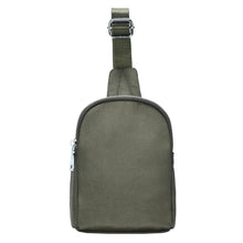 Load image into Gallery viewer, Olive Nylon Crossbody Fanny Pack

