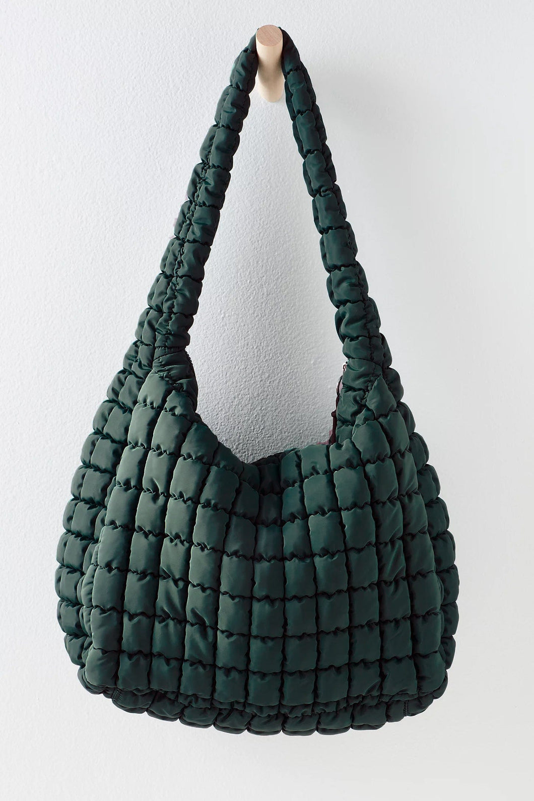 Olive Padded Quilted Oversized Tote