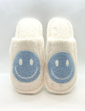 Load image into Gallery viewer, Light Blue Smiley Face Slippers
