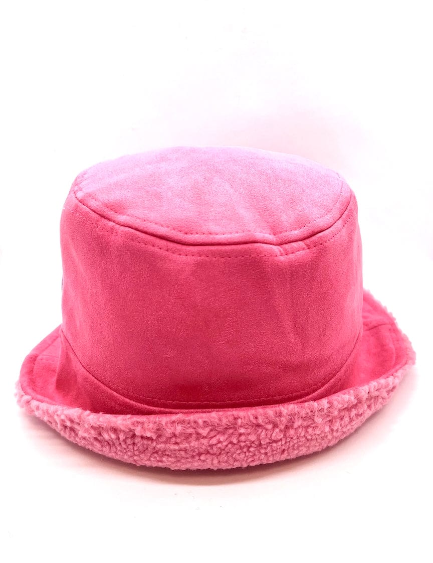 Pink Suede Winter Hat