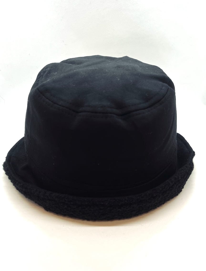 Black Suede Winter Hat
