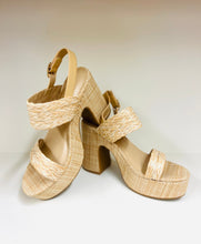 Load image into Gallery viewer, Raffia Inspired Platform Shoes
