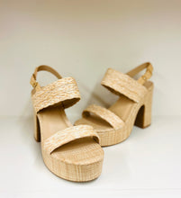 Load image into Gallery viewer, Raffia Inspired Platform Shoes
