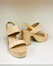 Load image into Gallery viewer, Raffia Inspired Platform Shoes

