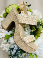Load image into Gallery viewer, Raffia Inspired Platform Shoes
