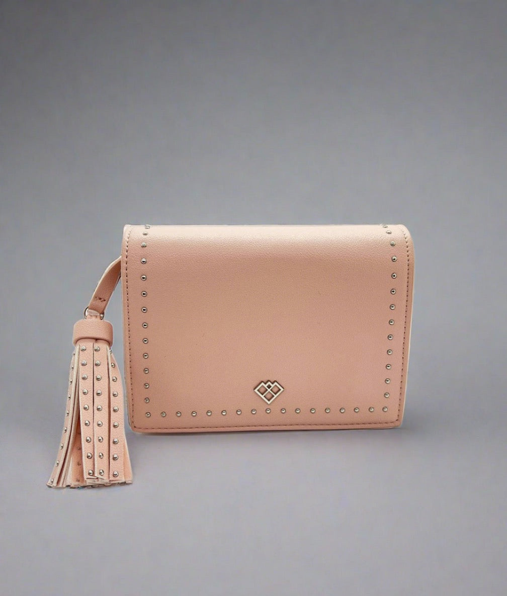 Blush Vegan Leather Crossbody