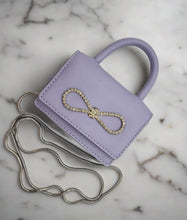 Load image into Gallery viewer, Accent Bow Mini Lavender Bag
