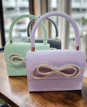 Load image into Gallery viewer, Accent Bow Lavender Bag
