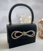 Load image into Gallery viewer, Accent Bow Black Bag
