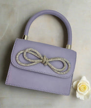 Load image into Gallery viewer, Accent Bow Lavender Bag
