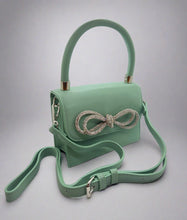 Load image into Gallery viewer, Accent Bow Mint Green Bag
