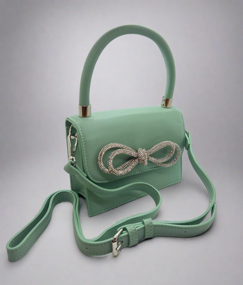 Accent Bow Mint Green Bag