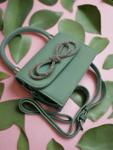 Load image into Gallery viewer, Accent Bow Mint Green Bag
