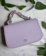 Load image into Gallery viewer, Resin Handle Lavender Handbag

